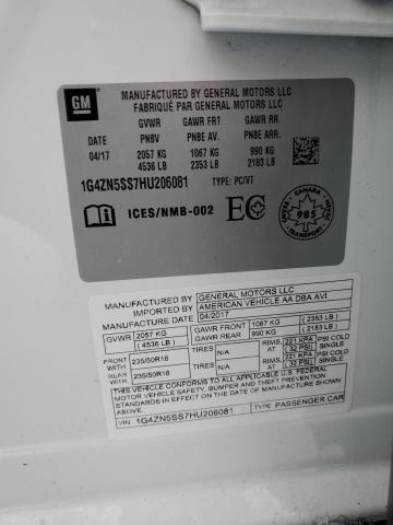 2017 BUICK LACROSSE P 1G4ZN5SS7HU206081