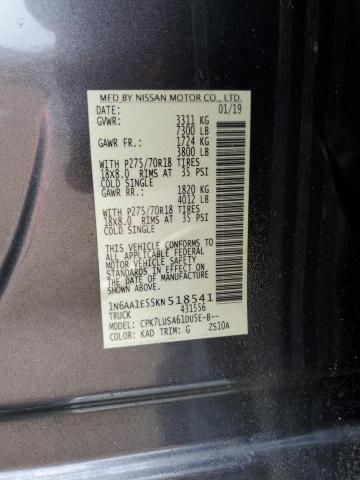 2019 NISSAN TITAN SV 1N6AA1E55KN518541