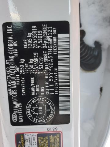 2017 KIA SORENTO SX - 5XYPKDA57HG201121