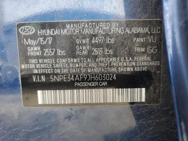 2018 HYUNDAI SONATA SPO - 5NPE34AF9JH603024