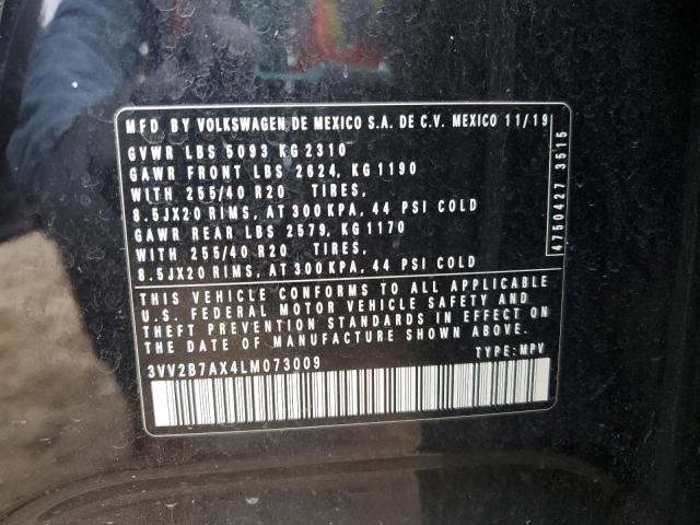 2020 VOLKSWAGEN TIGUAN SE - 3VV2B7AX4LM073009