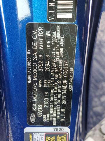 2019 KIA FORTE GT L - 3KPF34AD0KE006157