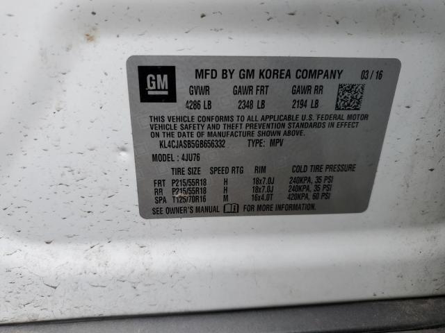 2016 BUICK ENCORE - KL4CJASB5GB656332