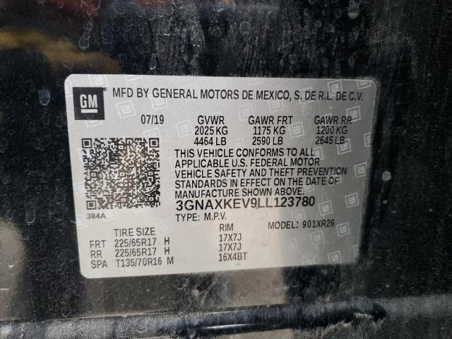 2020 CHEVROLET EQUINOX LT - 3GNAXKEV9LL123780