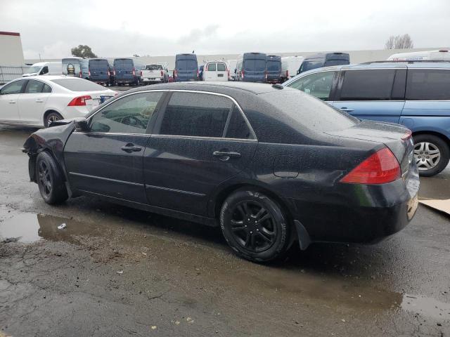 HONDA ACCORD EX 2007 black sedan 4d gas 1HGCM56837A003024 photo #3