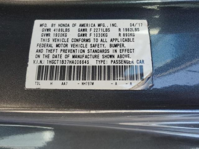 2017 HONDA ACCORD LX- 1HGCT1B37HA006645