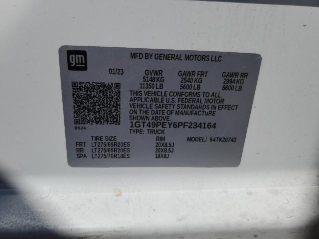 2023 GMC SIERRA K25 - 1GT49PEY6PF234164