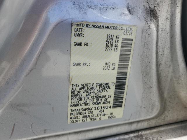 2016 NISSAN ALTIMA 2.5 - 1N4AL3AP9GC161924