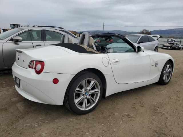 BMW Z4 3.0 2005 white  gas 4USBT53505LU10933 photo #4