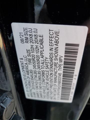2022 HONDA PILOT 5FNYF5H2XNB003145