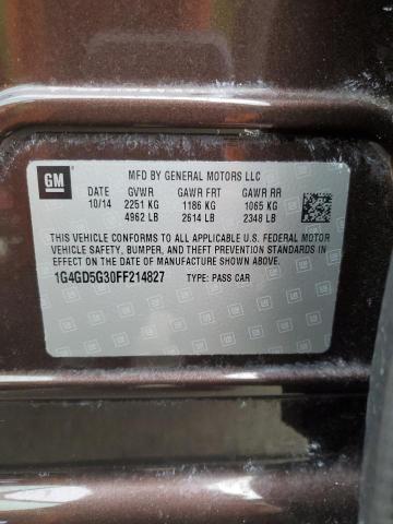 2015 BUICK LACROSSE P 1G4GD5G30FF214827