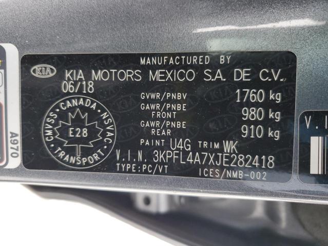 2018 KIA FORTE LX 3KPFL4A7XJE282418