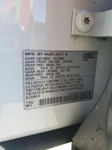 2017 AUDI Q7 PREMIUM - WA1LAAF72HD037439