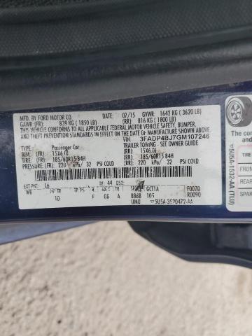 2016 FORD FIESTA SE - 3FADP4BJ7GM107246