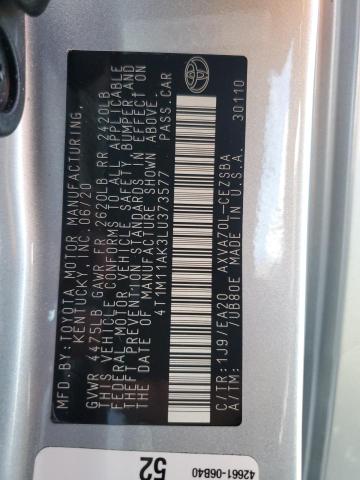 2020 TOYOTA CAMRY SE - 4T1M11AK3LU373577