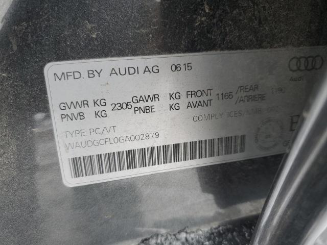 2016 AUDI S4 PROGRES WAUDGCFL0GA002879