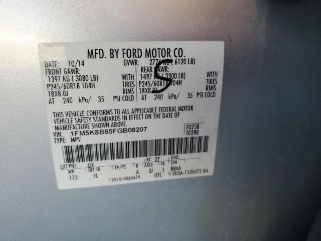 2015 FORD EXPLORER - 1FM5K8B85FGB08207