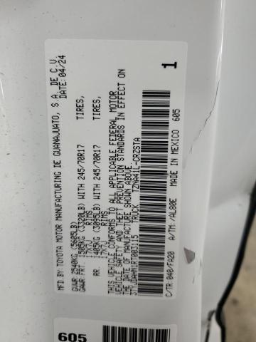 2024 TOYOTA TACOMA XTR 3TYJDAHN1RT003115