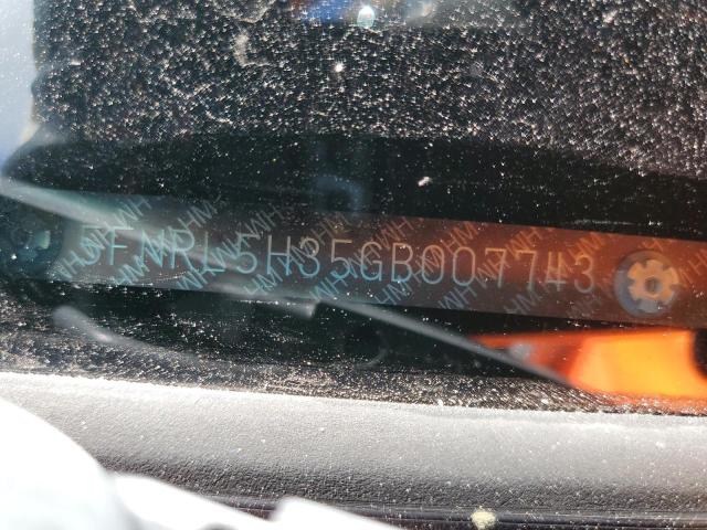 2016 HONDA ODYSSEY SE - 5FNRL5H35GB007743