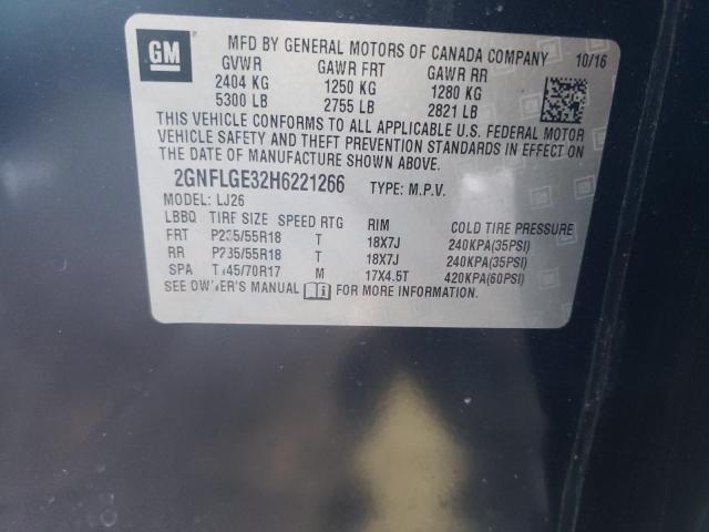 2017 CHEVROLET EQUINOX PR 2GNFLGE32H6221266