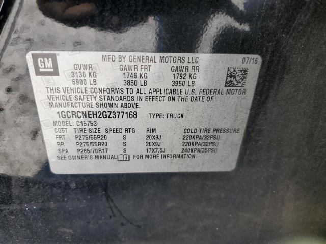 2016 CHEVROLET SILVERADO - 1GCRCNEH2GZ377168