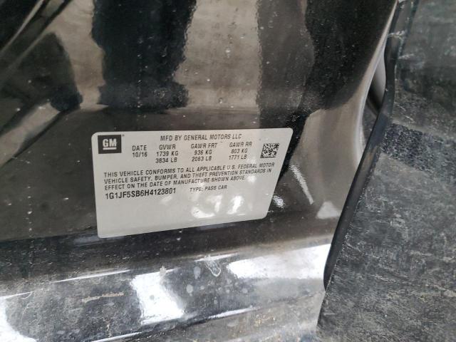 2017 CHEVROLET SONIC PREM 1G1JF5SB6H4123801