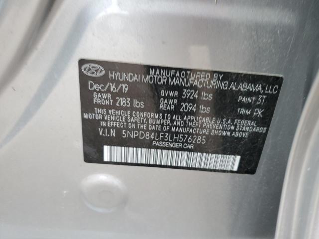2020 HYUNDAI ELANTRA SE 5NPD84LF3LH576285