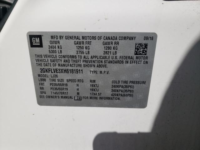 2017 GMC TERRAIN DE - 2GKFLVE3XH6181911
