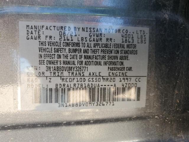 2021 NISSAN SENTRA SR - 3N1AB8DV0MY326771