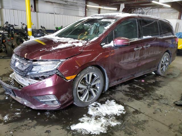 HONDA ODYSSEY EL 2018 maroon  gas 5FNRL6H95JB035754 photo #1