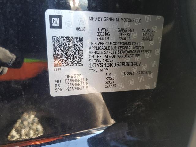 2018 CADILLAC ESCALADE L - 1GYS4BKJ5JR383407