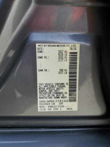 2016 NISSAN ALTIMA 2.5 - 1N4AL3AP0GC258168