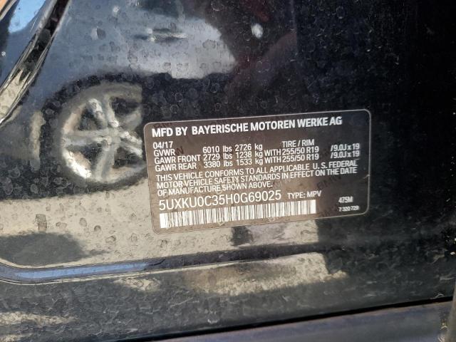 2017 BMW X6 SDRIVE3 - 5UXKU0C35H0G69025