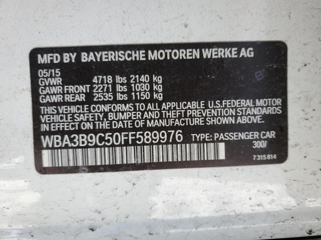 2015 BMW 335 XI WBA3B9C50FF589976