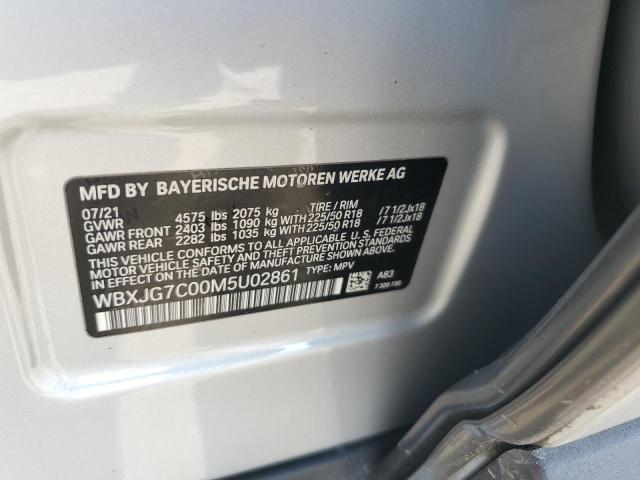 2021 BMW X1 SDRIVE2 - WBXJG7C00M5U02861