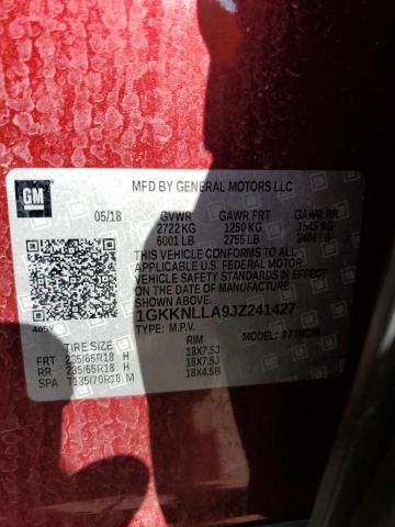 2018 GMC ACADIA SLE - 1GKKNLLA9JZ241427