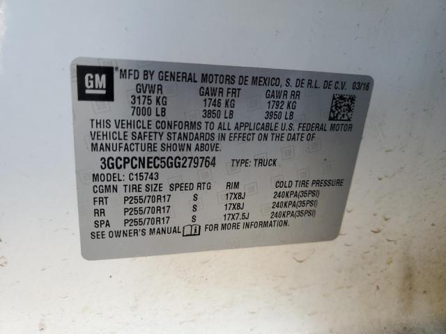 2016 CHEVROLET SILVERADO - 3GCPCNEC5GG279764