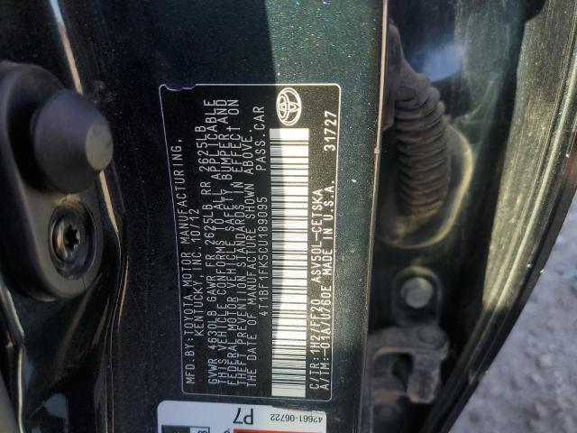 2012 TOYOTA CAMRY BASE #3285196841