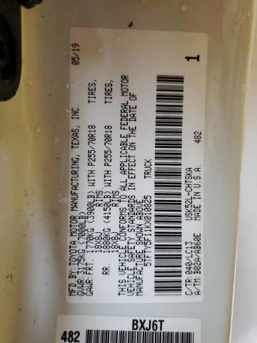2019 TOYOTA TUNDRA DOU - 5TFTY5F11KX010825