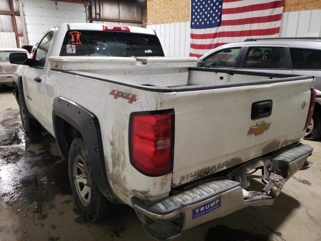 CHEVROLET SILVERADO 2015 white pickup gas 1GCNKPEH2FZ285537 photo #3