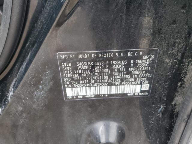 2020 HONDA FIT LX 3HGGK5H49LM724382