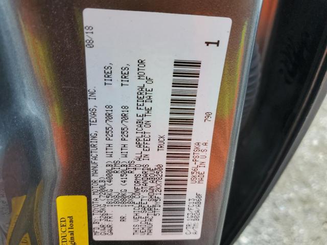 2019 TOYOTA TUNDRA CRE - 5TFDY5F12KX782500