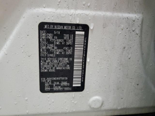 2019 NISSAN ARMADA PLA - JN8AY2NEXK9759139