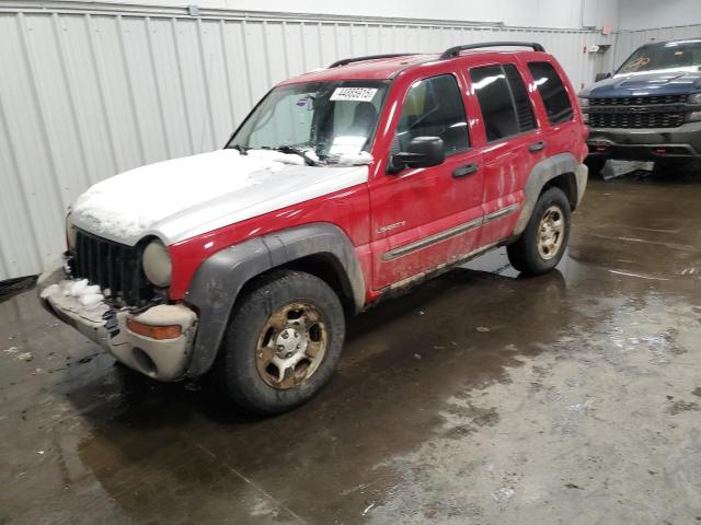 JEEP LIBERTY SP 2004 red 4dr spor gas 1J4GL48K54W138097 photo #1