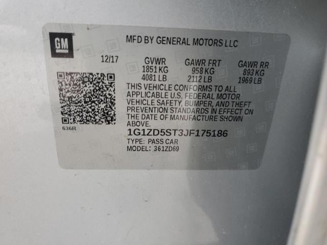 2018 CHEVROLET MALIBU LT - 1G1ZD5ST3JF175186