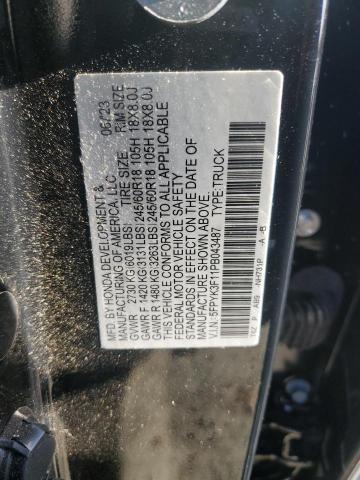 2023 HONDA RIDGELINE - 5FPYK3F11PB043487