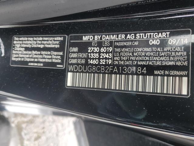 2015 MERCEDES-BENZ S 550 - WDDUG8CB2FA130184