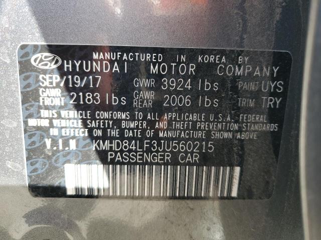 2018 HYUNDAI ELANTRA SE - KMHD84LF3JU560215