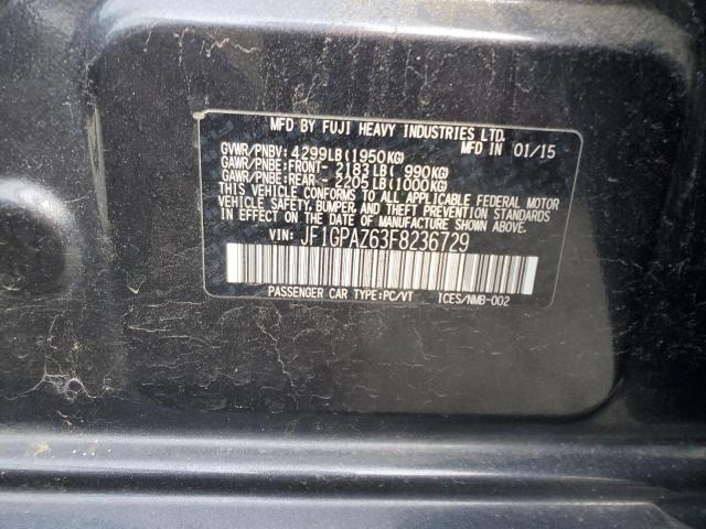 2015 SUBARU IMPREZA SP - JF1GPAZ63F8236729