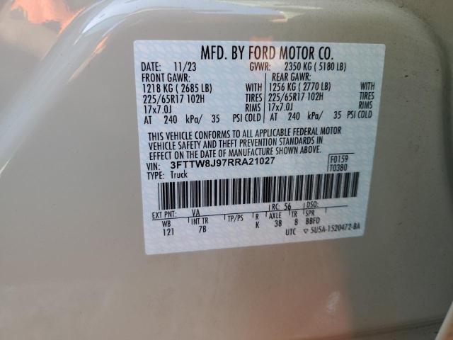 2024 FORD MAVERICK X - 3FTTW8J97RRA21027